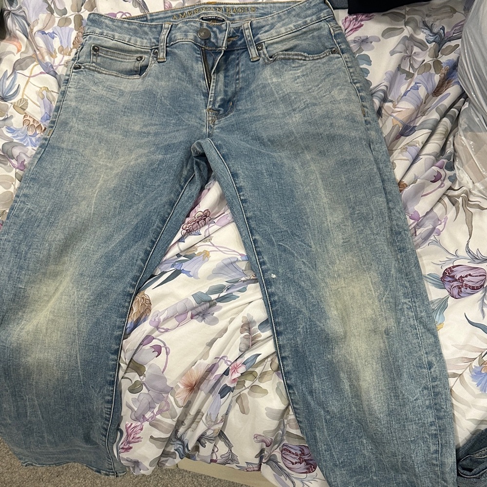 American Eagle Outfitters Light Blue Men's Slim Straight Jeans